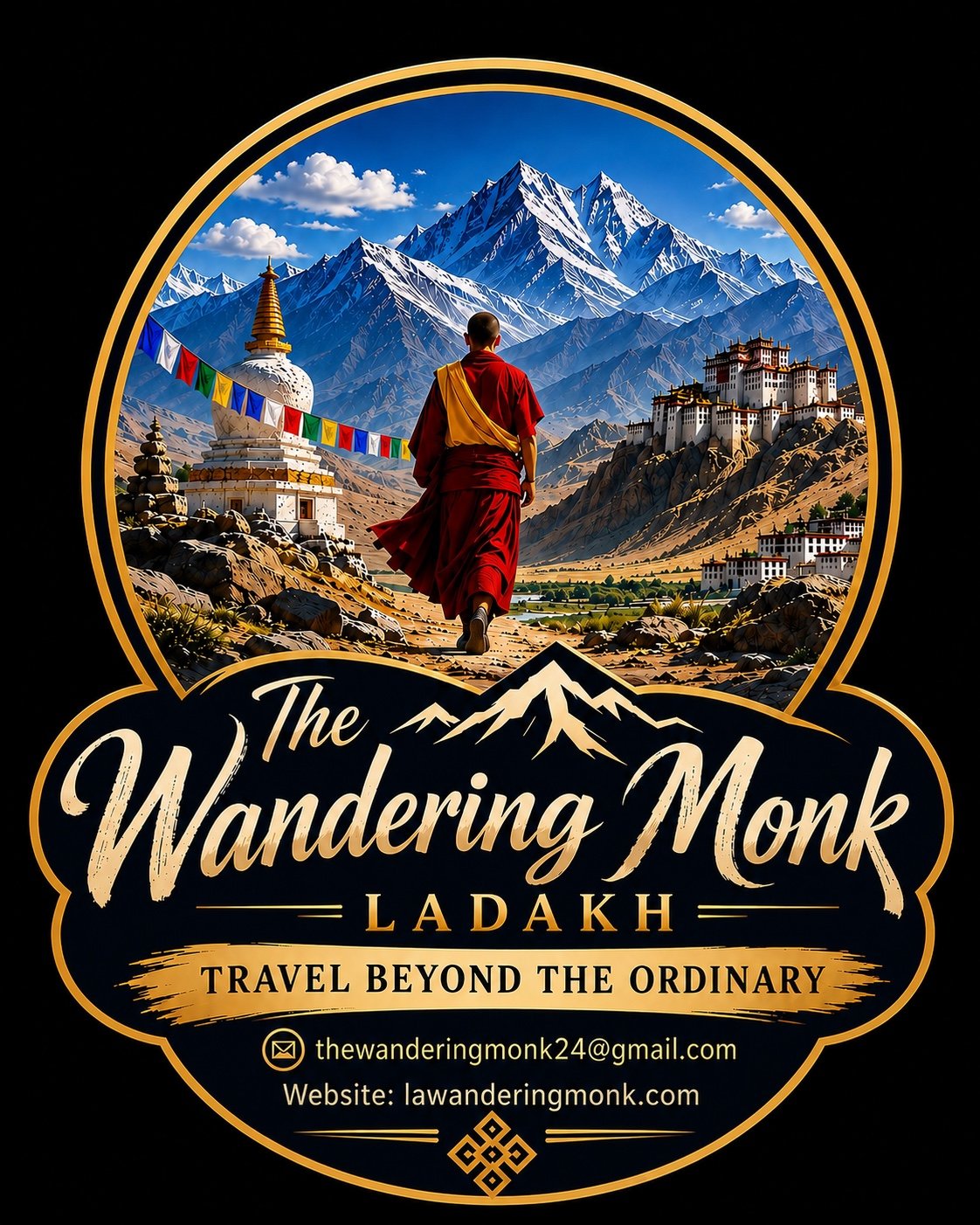 The Wandering Monk Ladakh logo